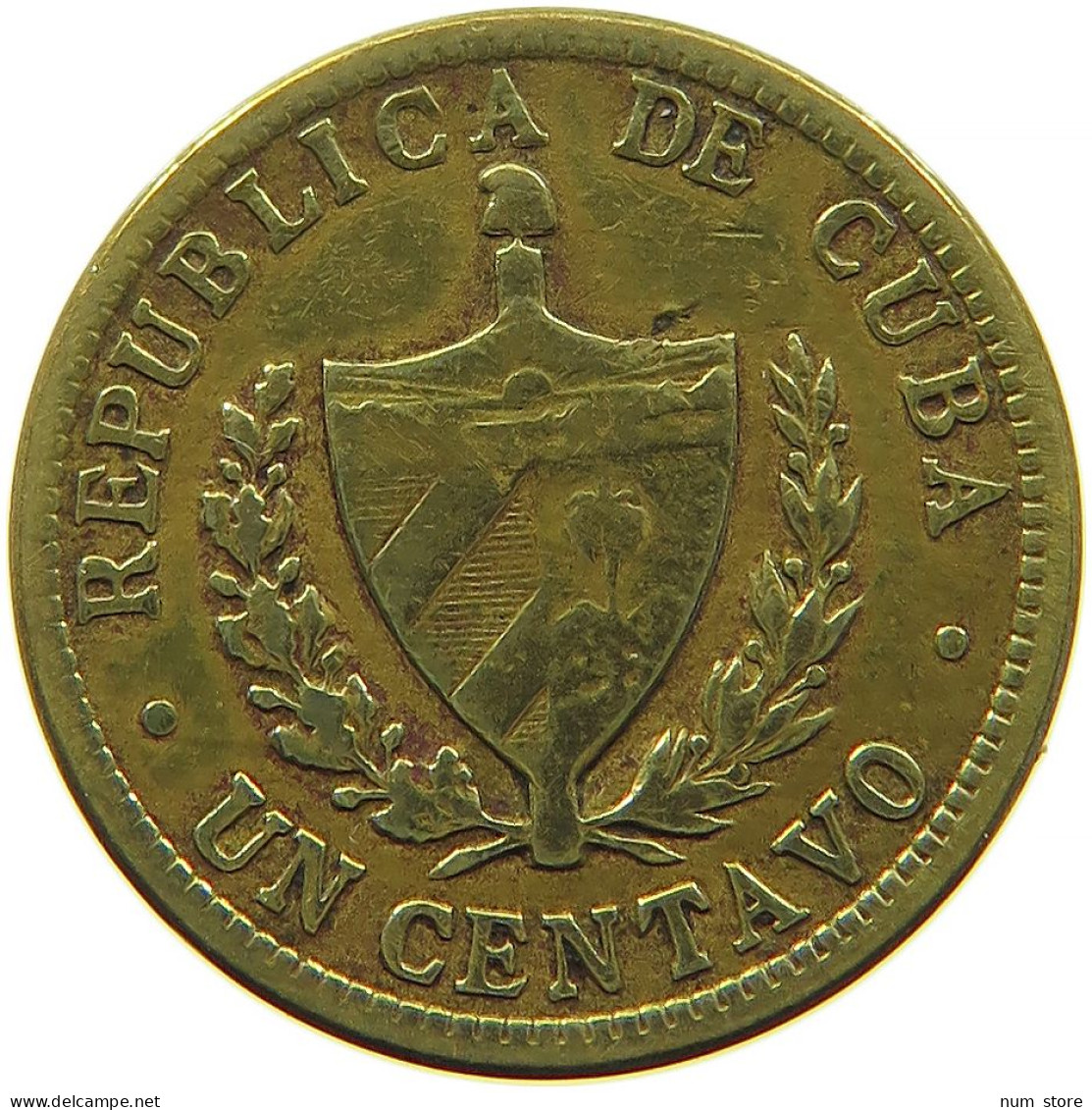 CUBA 1 CENTAVO 1943 #s088 0509 - Kuba