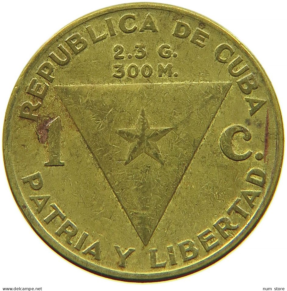 CUBA 1 CENTAVO 1953 #s088 0483 - Cuba