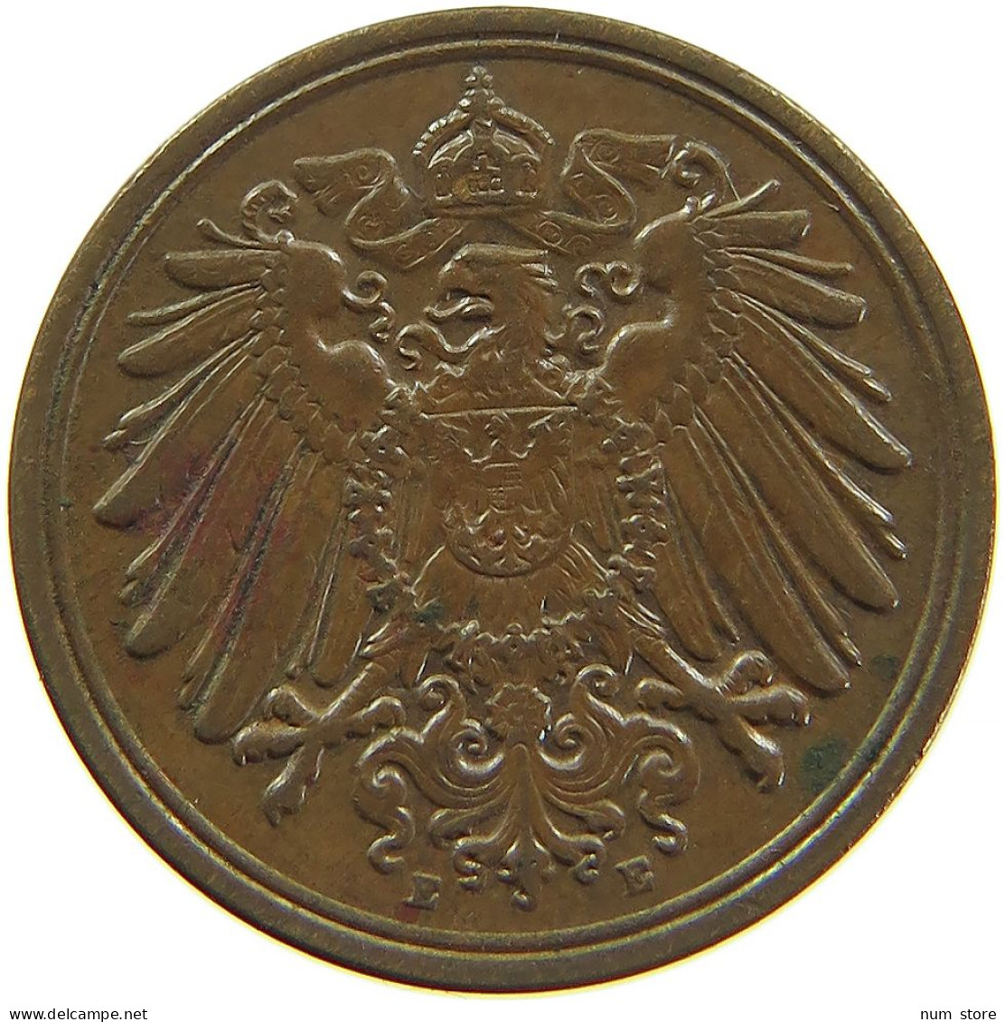 GERMANY EMPIRE 1 PFENNIG 1911 E #s083 0761 - 1 Pfennig