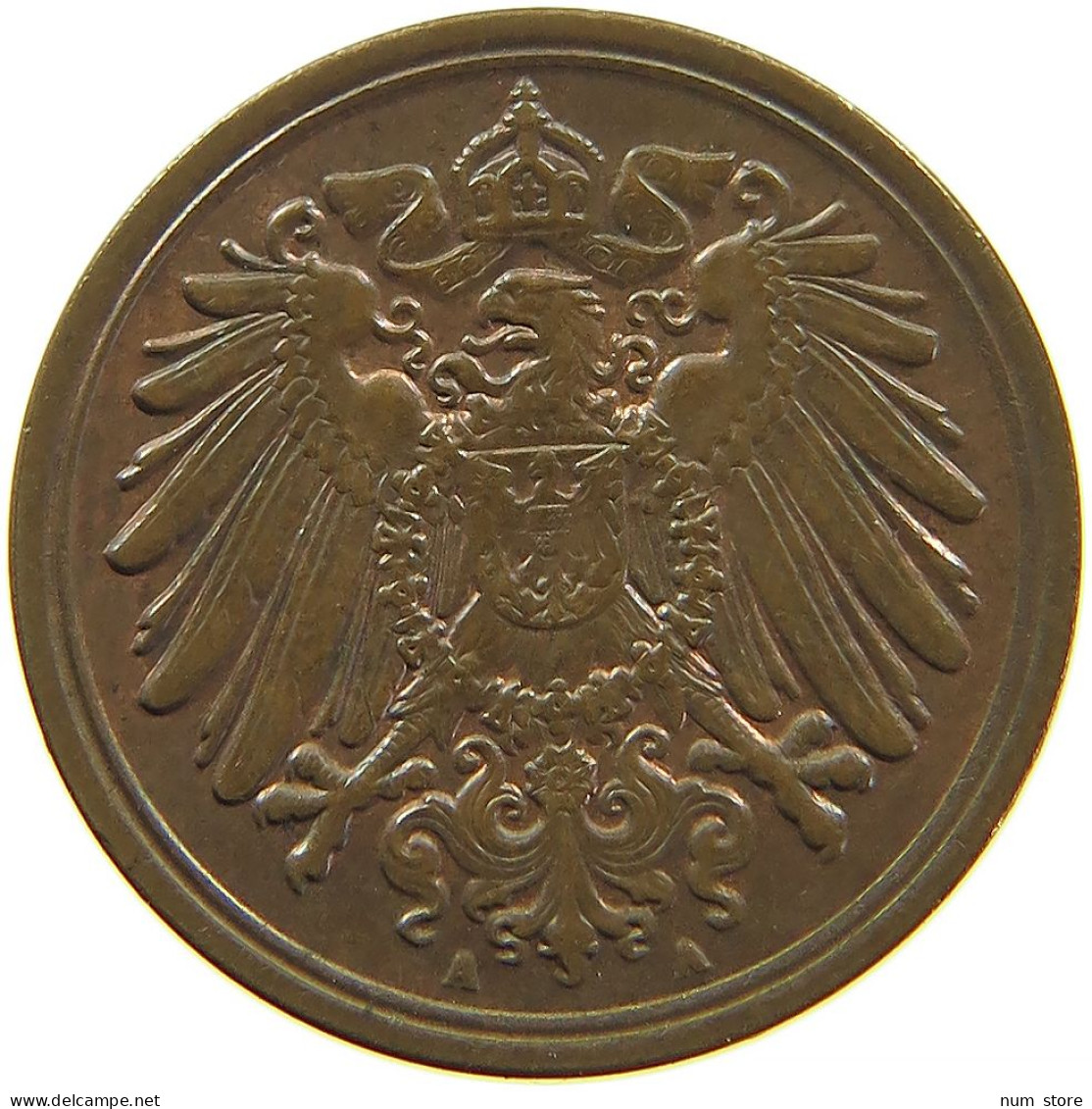 GERMANY EMPIRE 1 PFENNIG 1906 A #s083 0765 - 1 Pfennig