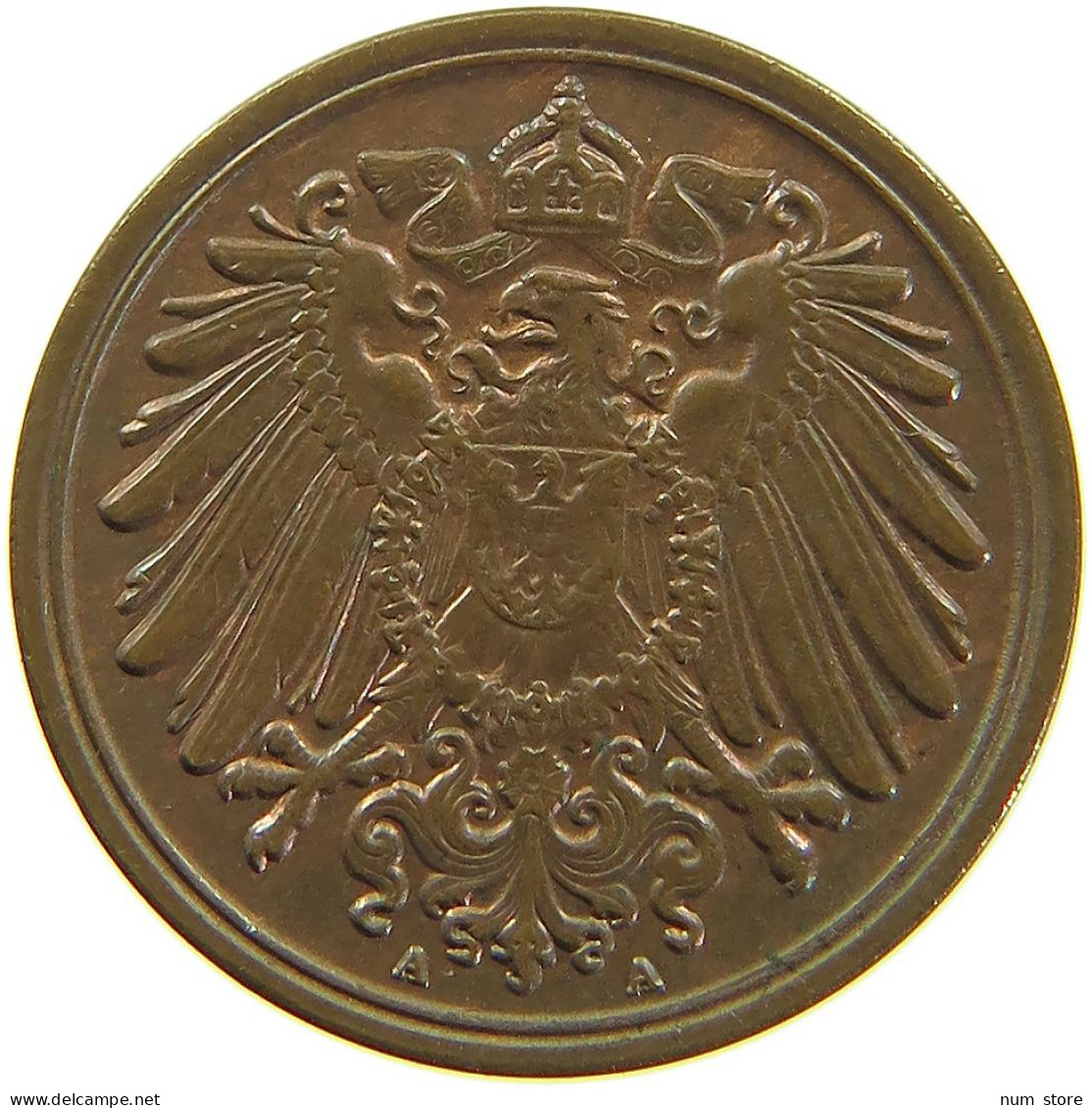 GERMANY EMPIRE 1 PFENNIG 1906 A #s083 0759 - 1 Pfennig