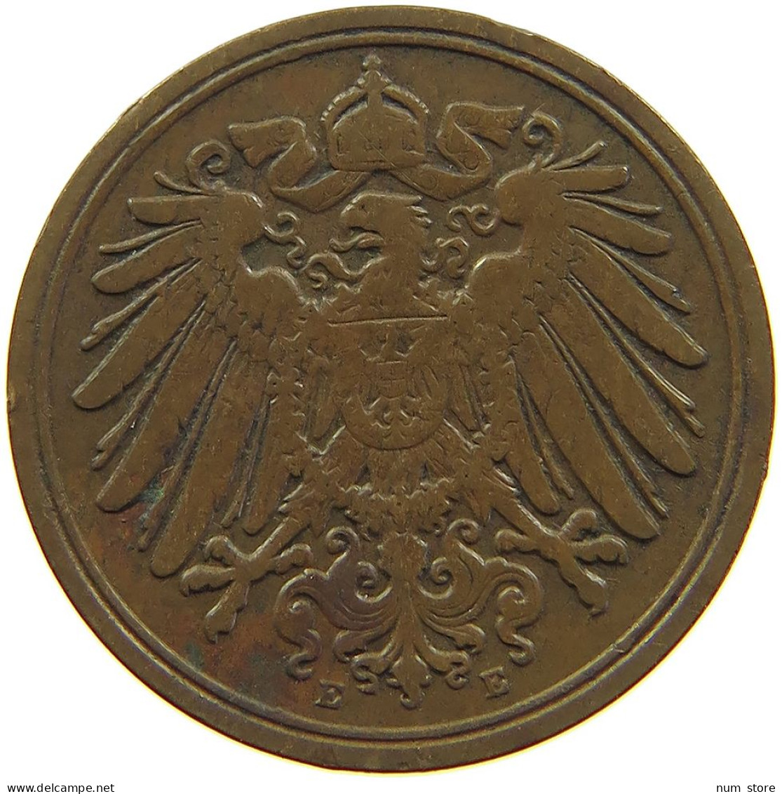 GERMANY EMPIRE 1 PFENNIG 1891 E #s083 0003 - 1 Pfennig