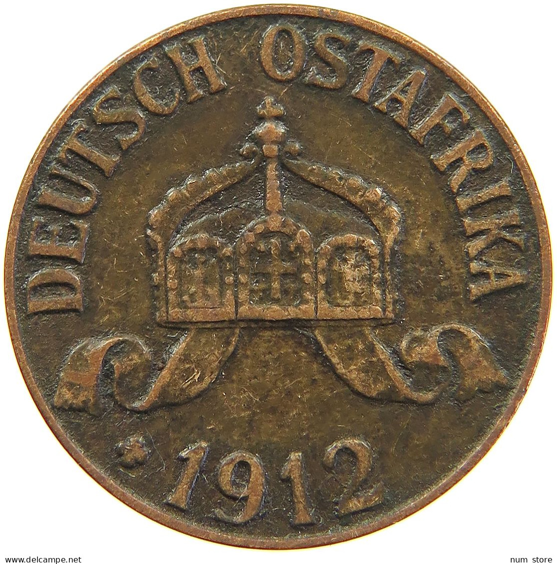 GERMANY EMPIRE 1 HELLER 1913 J OSTAFRIKA #s081 0203 - German East Africa