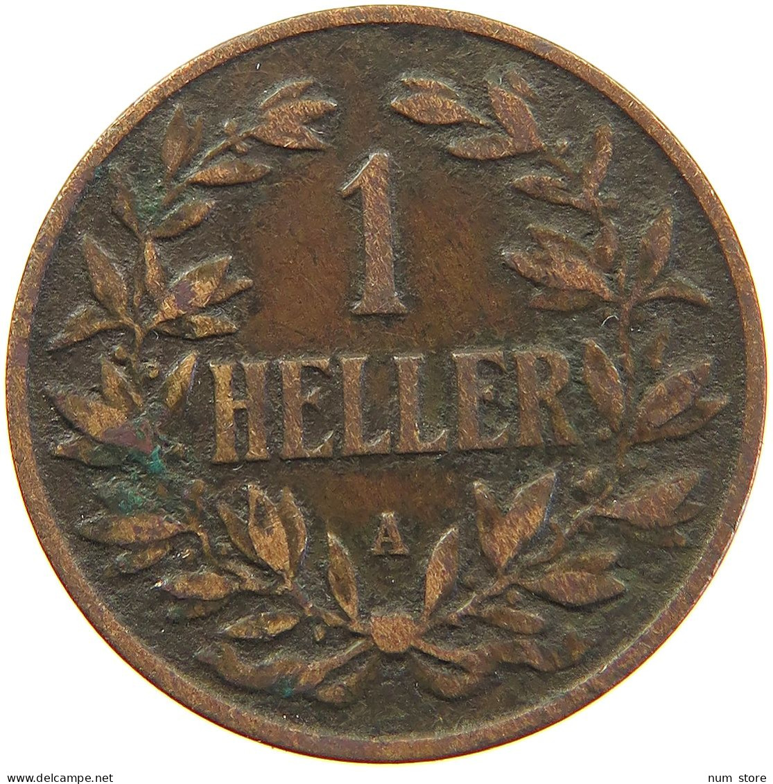 GERMANY EMPIRE 1 HELLER 1913 A OSTAFRIKA #s081 0197 - Deutsch-Ostafrika