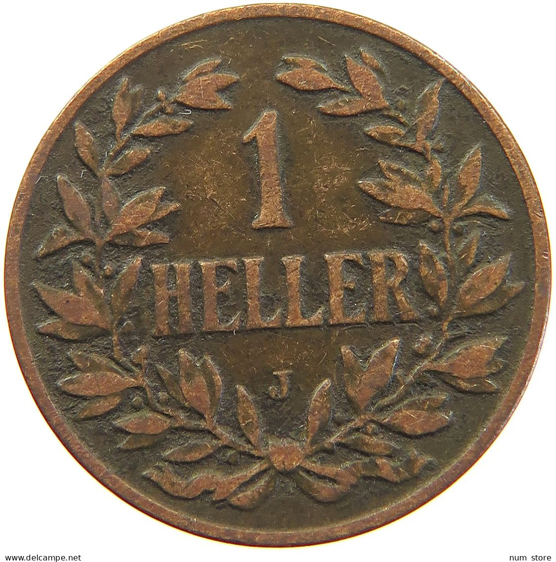 GERMANY EMPIRE 1 HELLER 1910 J OSTAFRIKA #s081 0195 - Deutsch-Ostafrika