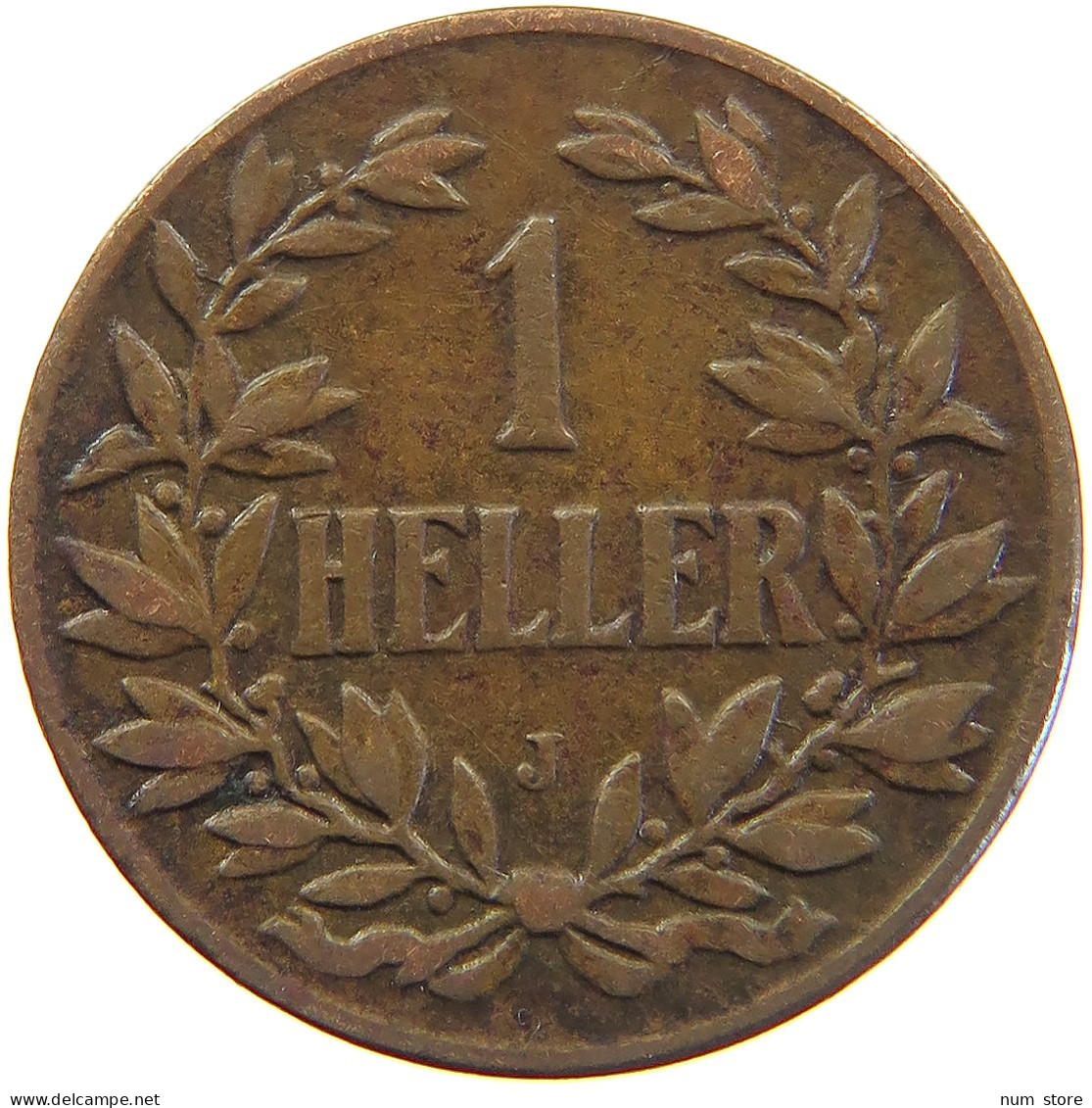 GERMANY EMPIRE 1 HELLER 1907 J OSTAFRIKA #s081 0199 - Deutsch-Ostafrika