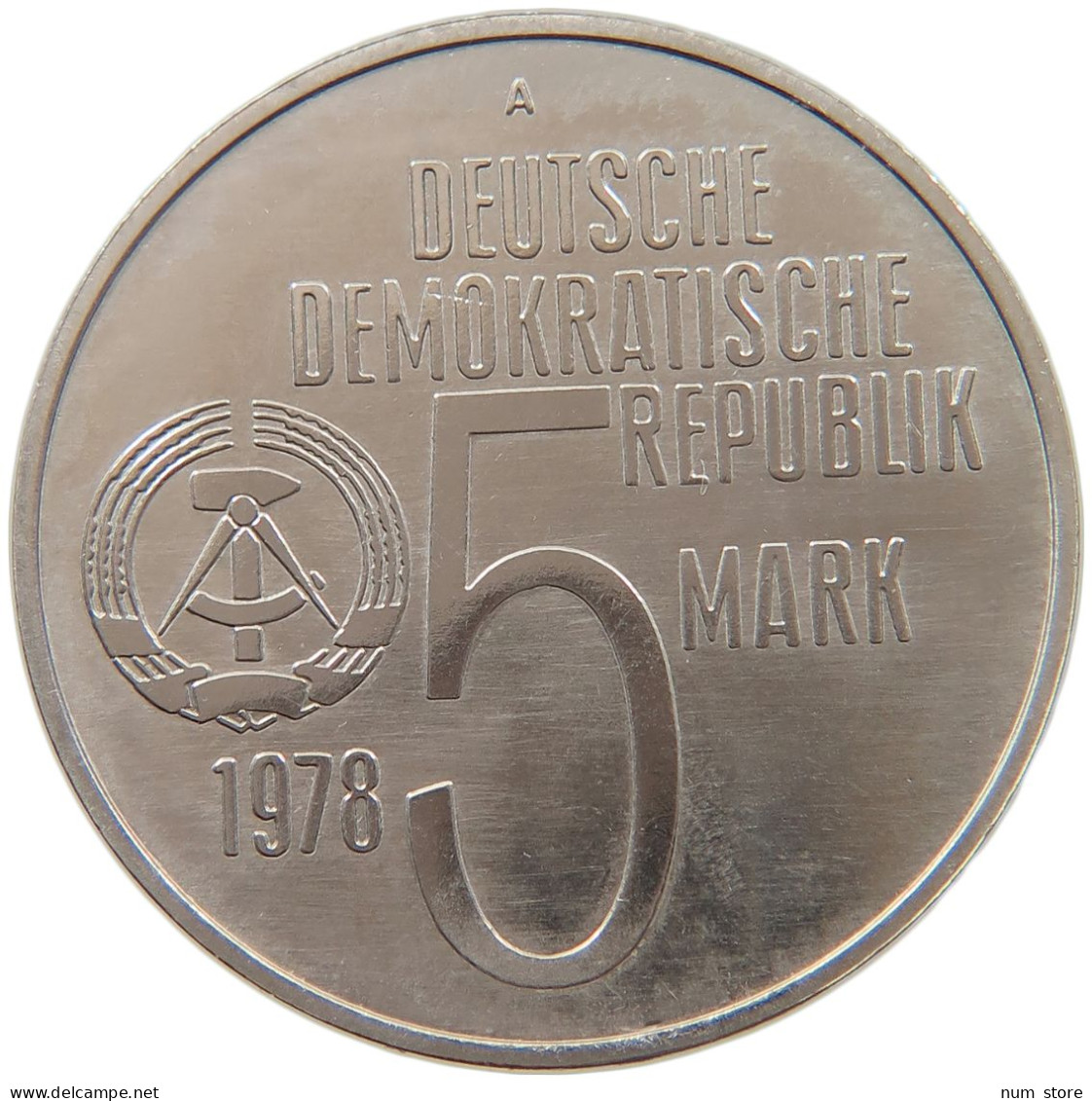 GERMANY DDR 5 MARK 1978 #s086 0409 - 5 Marchi