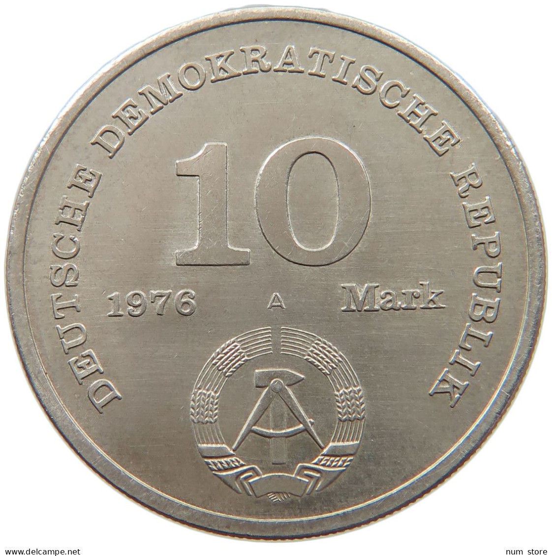 GERMANY DDR 10 MARK 1976 A #s086 0325 - 10 Marcos