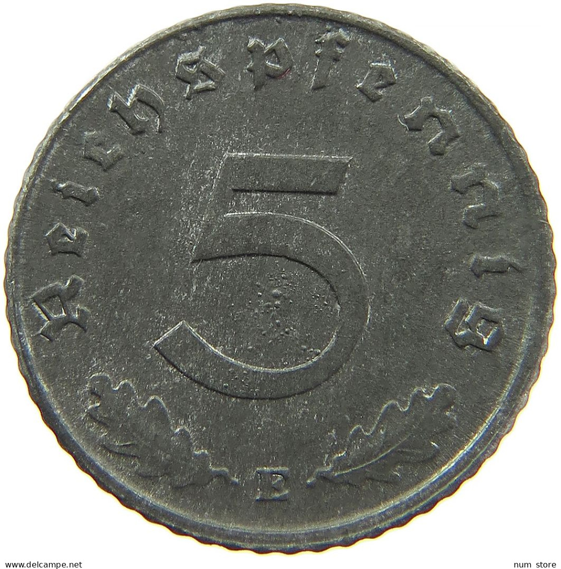 GERMANY 5 REICHSPFENNIG 1944 E #s088 0049 - 5 Reichspfennig