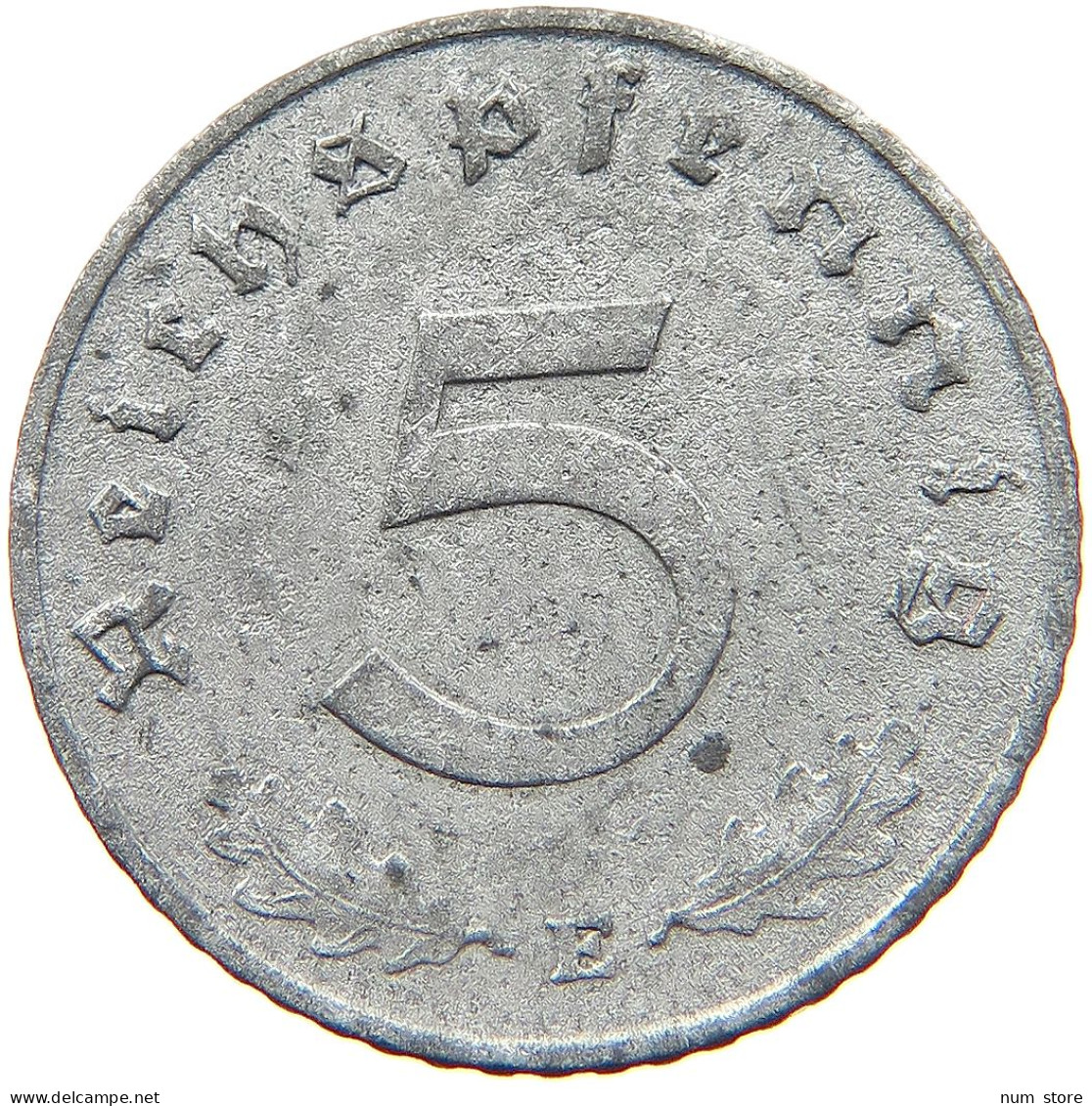 GERMANY 5 REICHSPFENNIG 1944 E #s081 0153 - 5 Reichspfennig