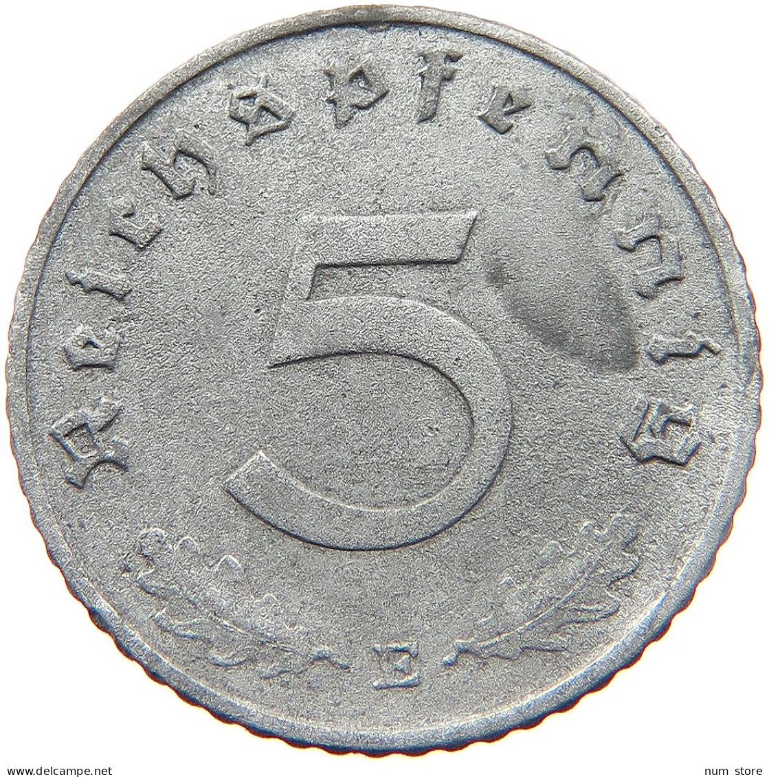 GERMANY 5 REICHSPFENNIG 1943 E #s081 0151 - 5 Reichspfennig