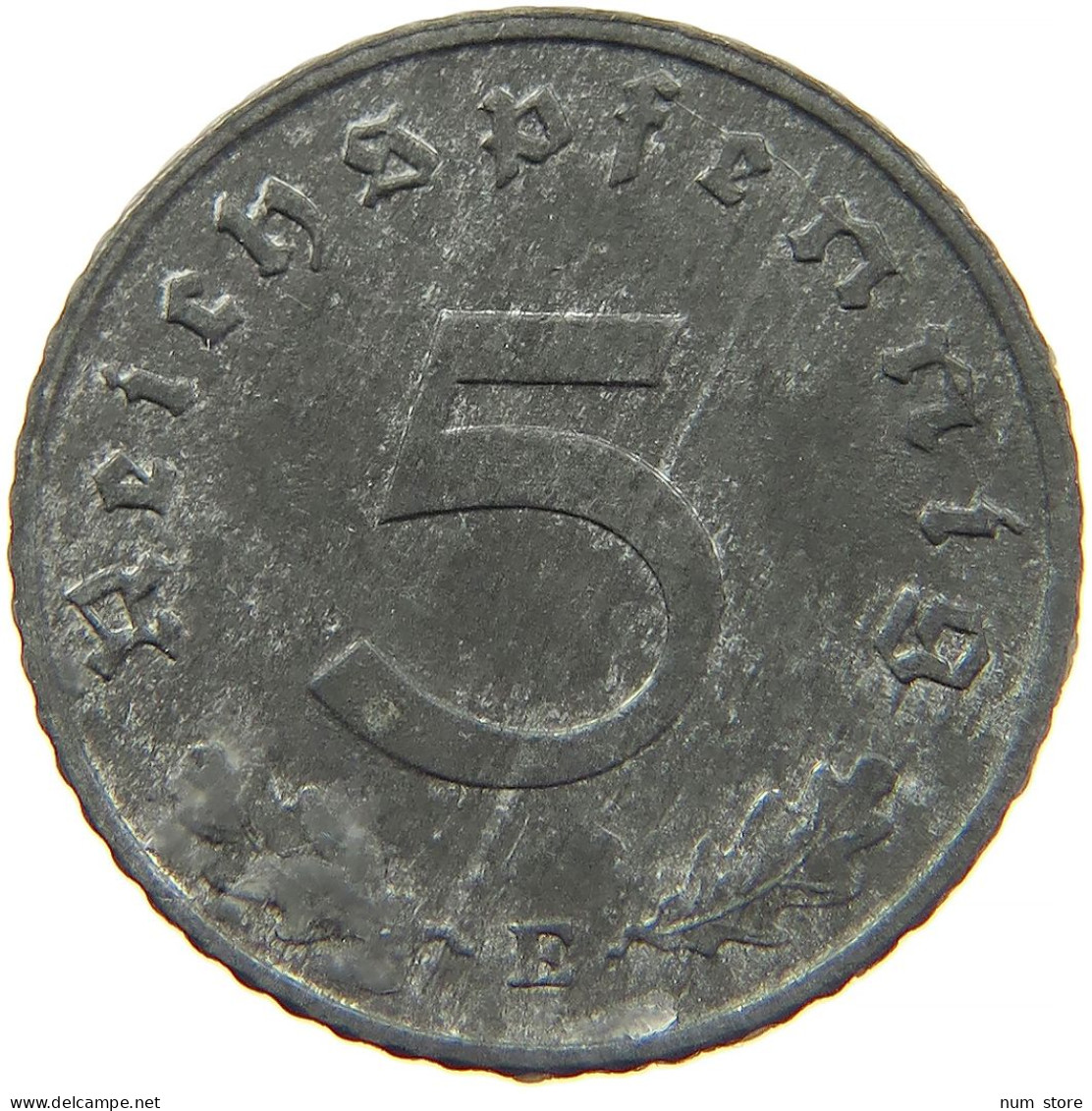 GERMANY 5 REICHSPFENNIG 1944 E #s088 0047 - 5 Reichspfennig