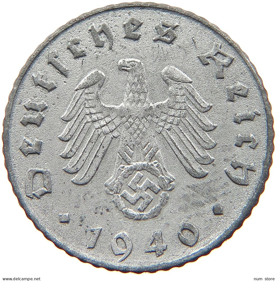 GERMANY 5 REICHSPFENNIG 1940 B #s081 0141 - 5 Reichspfennig