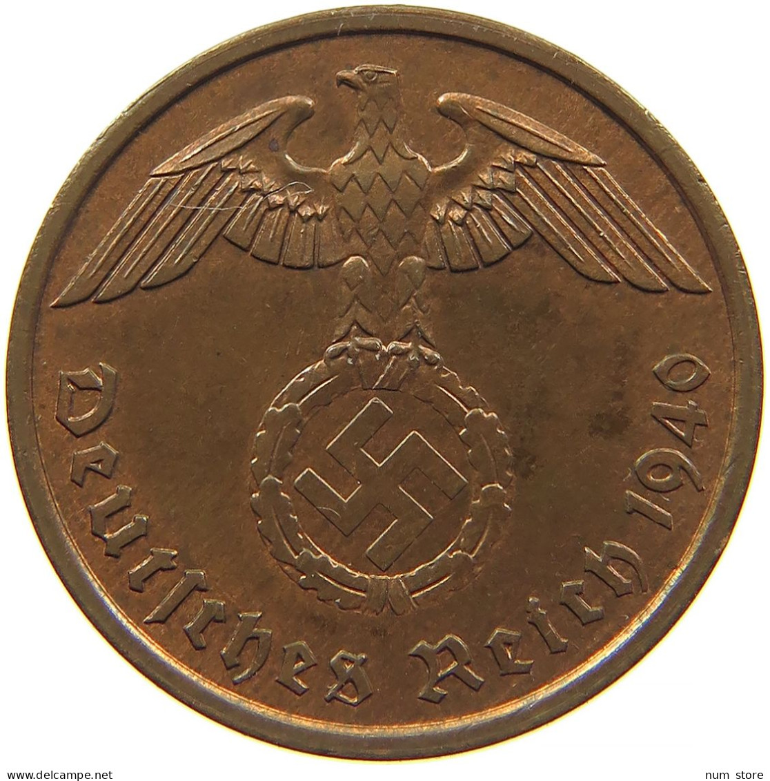 GERMANY 2 REICHSPFENNIG 1940 A #s084 0519 - 2 Reichspfennig