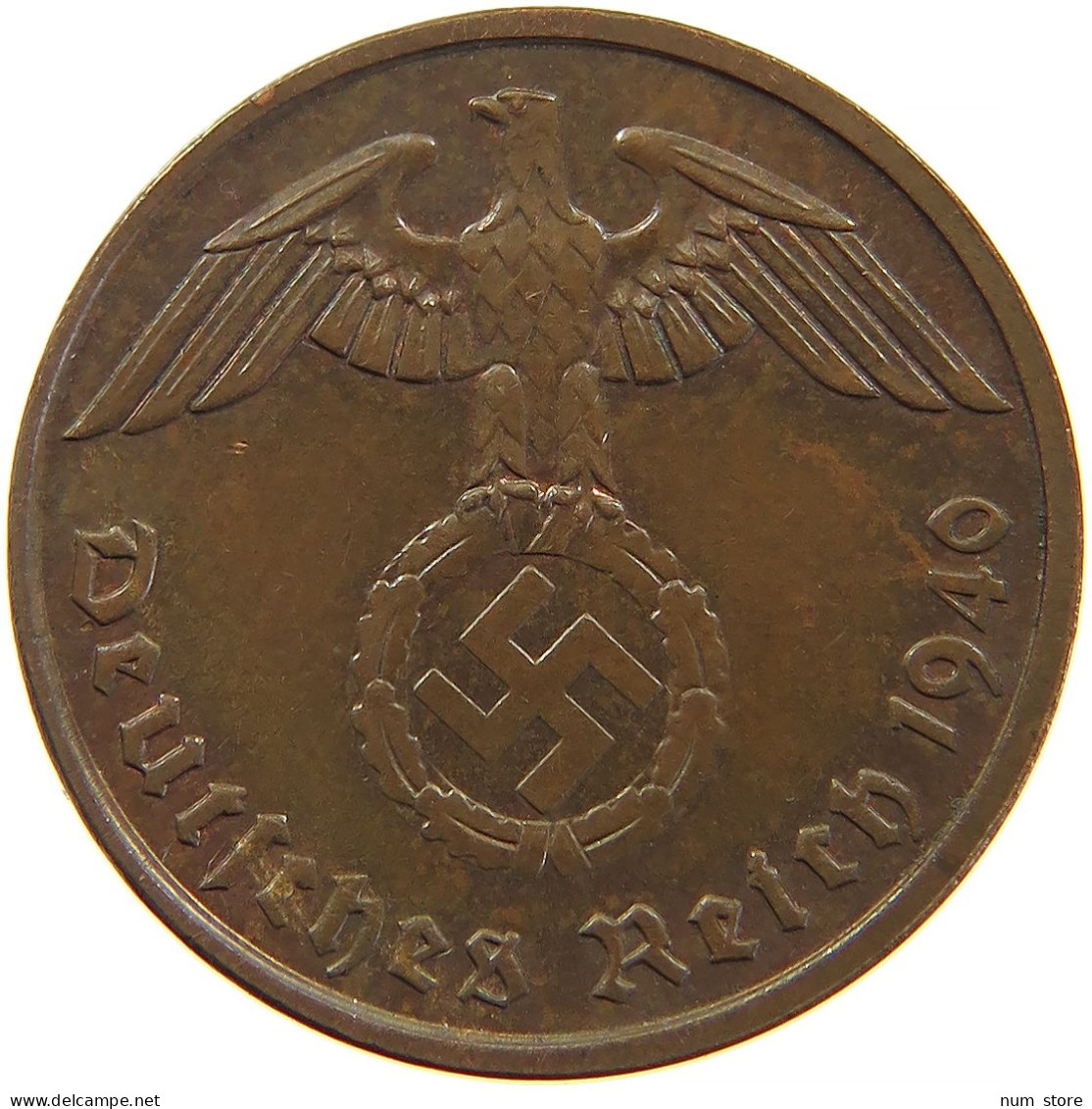 GERMANY 2 REICHSPFENNIG 1940 E #s083 0335 - 2 Reichspfennig