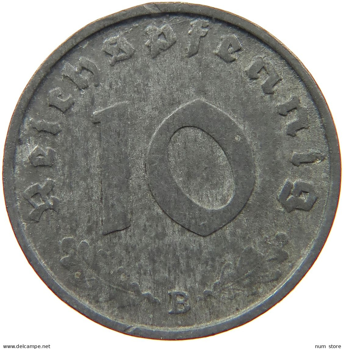 GERMANY 10 REICHSPFENNIG 1944 B #s081 0099 - 10 Reichspfennig