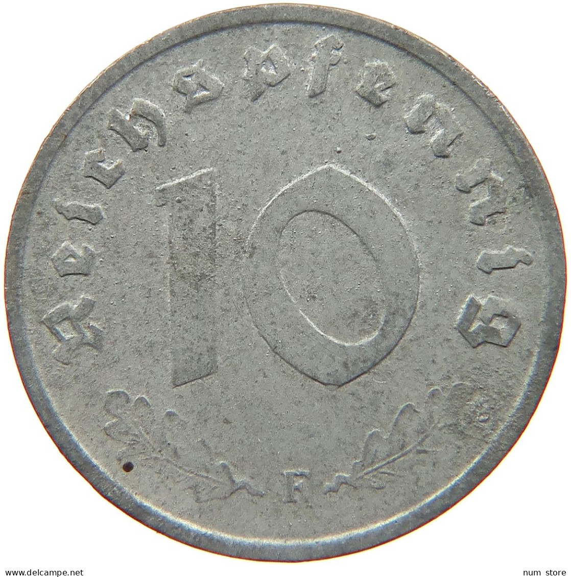 GERMANY 10 REICHSPFENNIG 1945 F #s081 0101 - 10 Reichspfennig