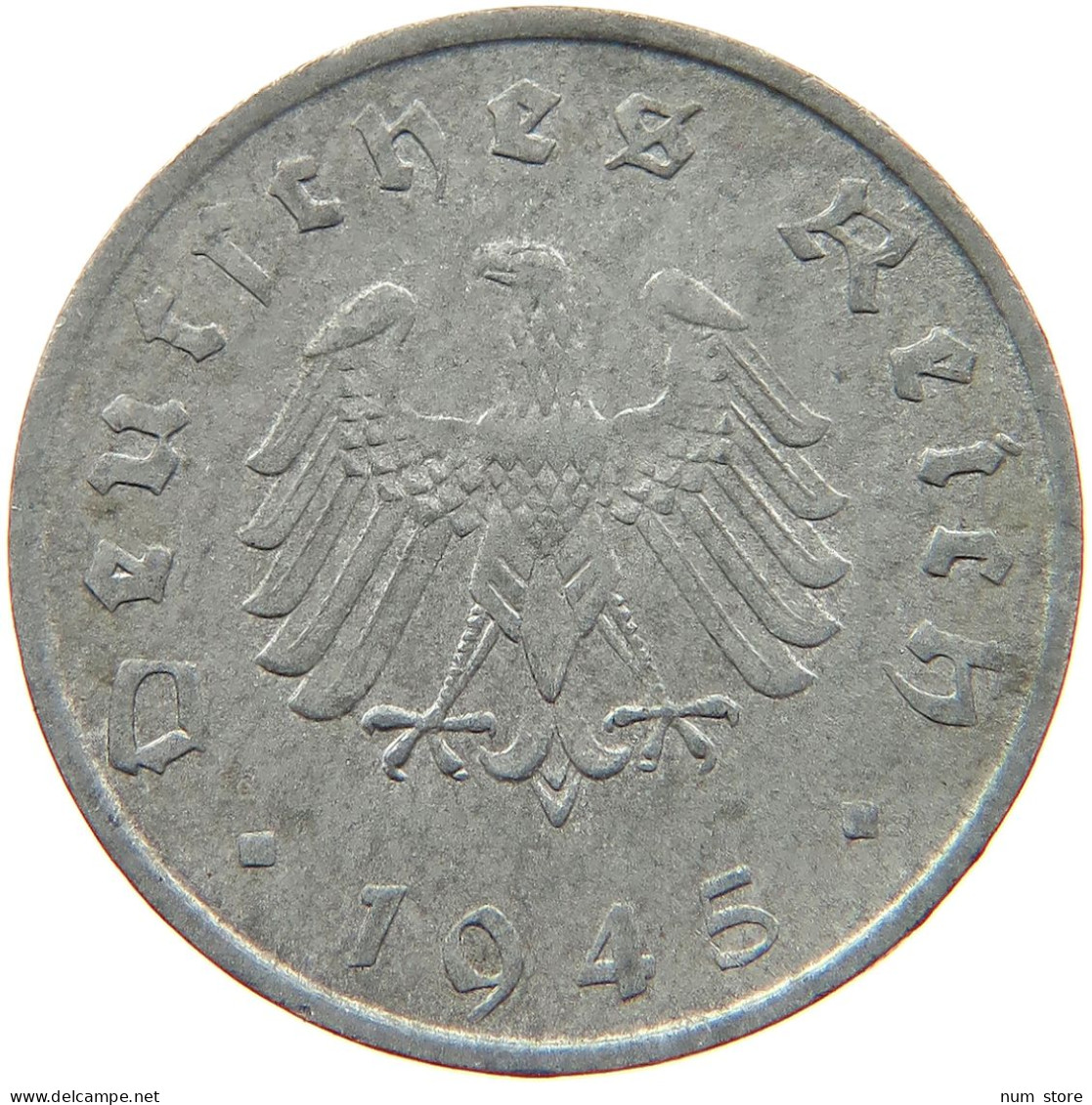 GERMANY 10 REICHSPFENNIG 1945 F #s081 0101 - 10 Reichspfennig