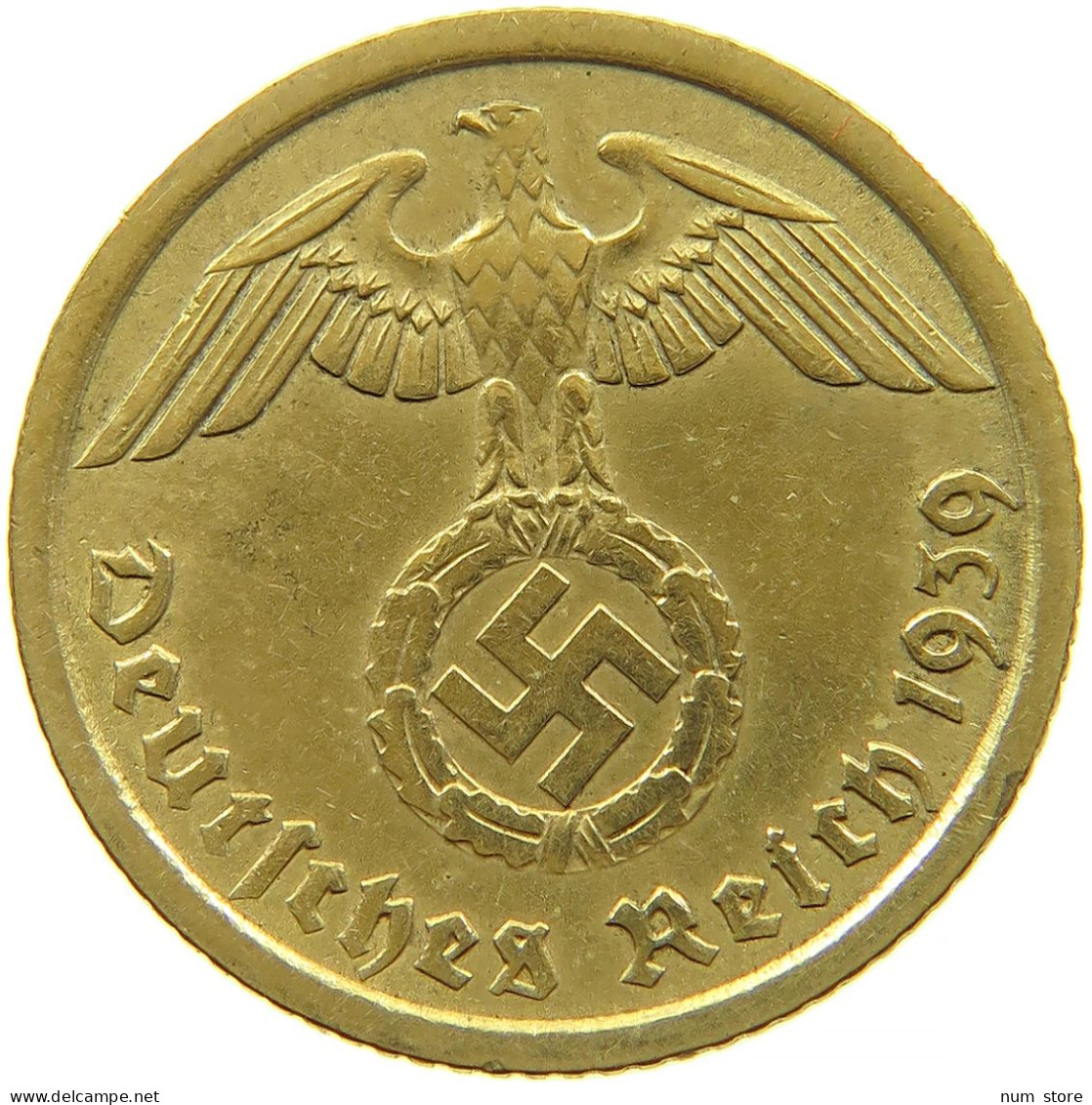 GERMANY 10 REICHSPFENNIG 1939 A #s088 0701 - 10 Reichspfennig