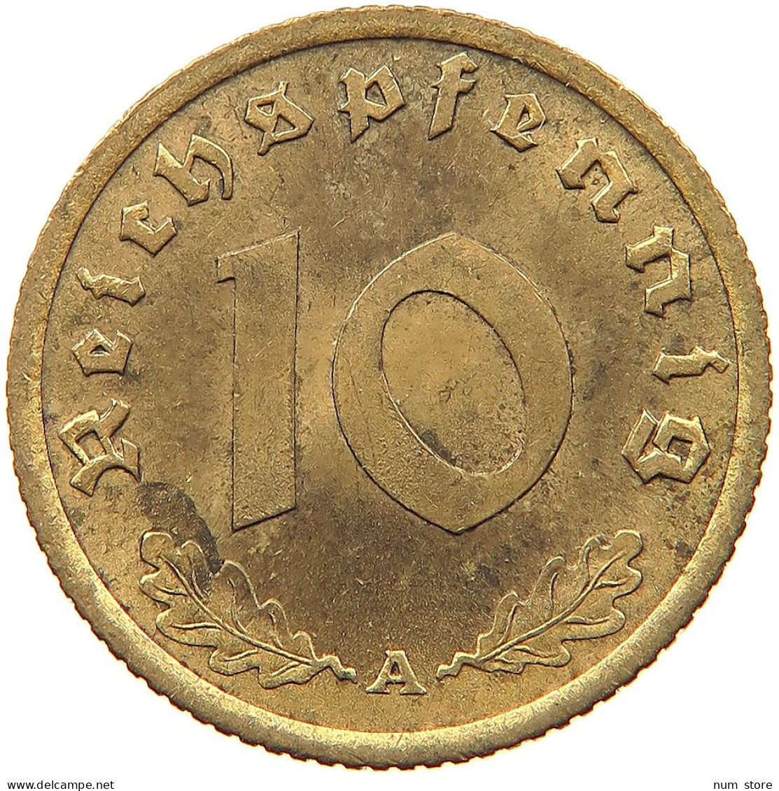 GERMANY 10 REICHSPFENNIG 1939 A #s081 0013 - 10 Reichspfennig