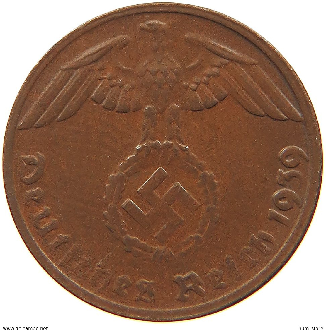 GERMANY 1 REICHSPFENNIG 1939 G #s081 0065 - 1 Reichspfennig