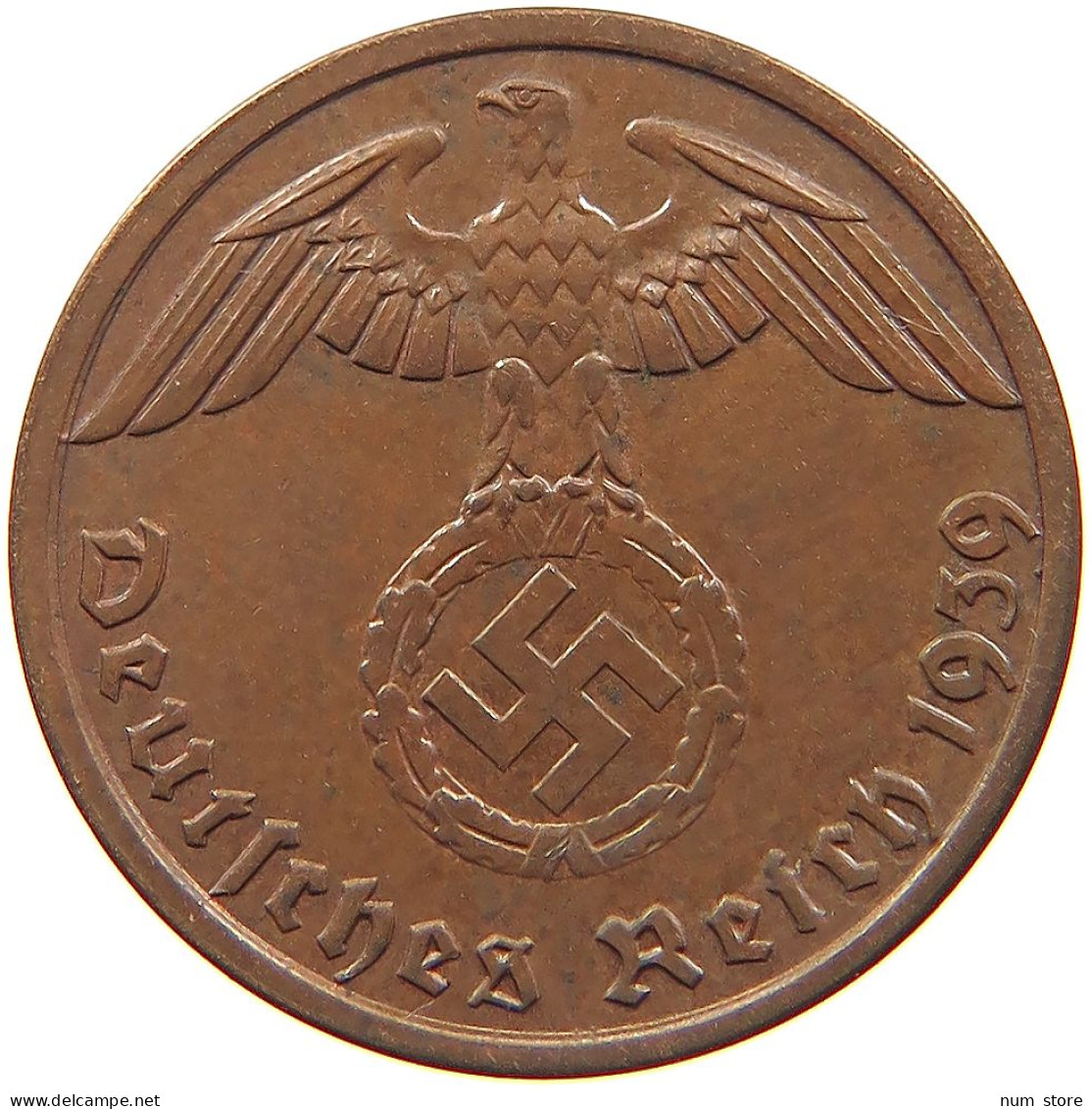 GERMANY 1 REICHSPFENNIG 1939 A #s081 0063 - 1 Reichspfennig