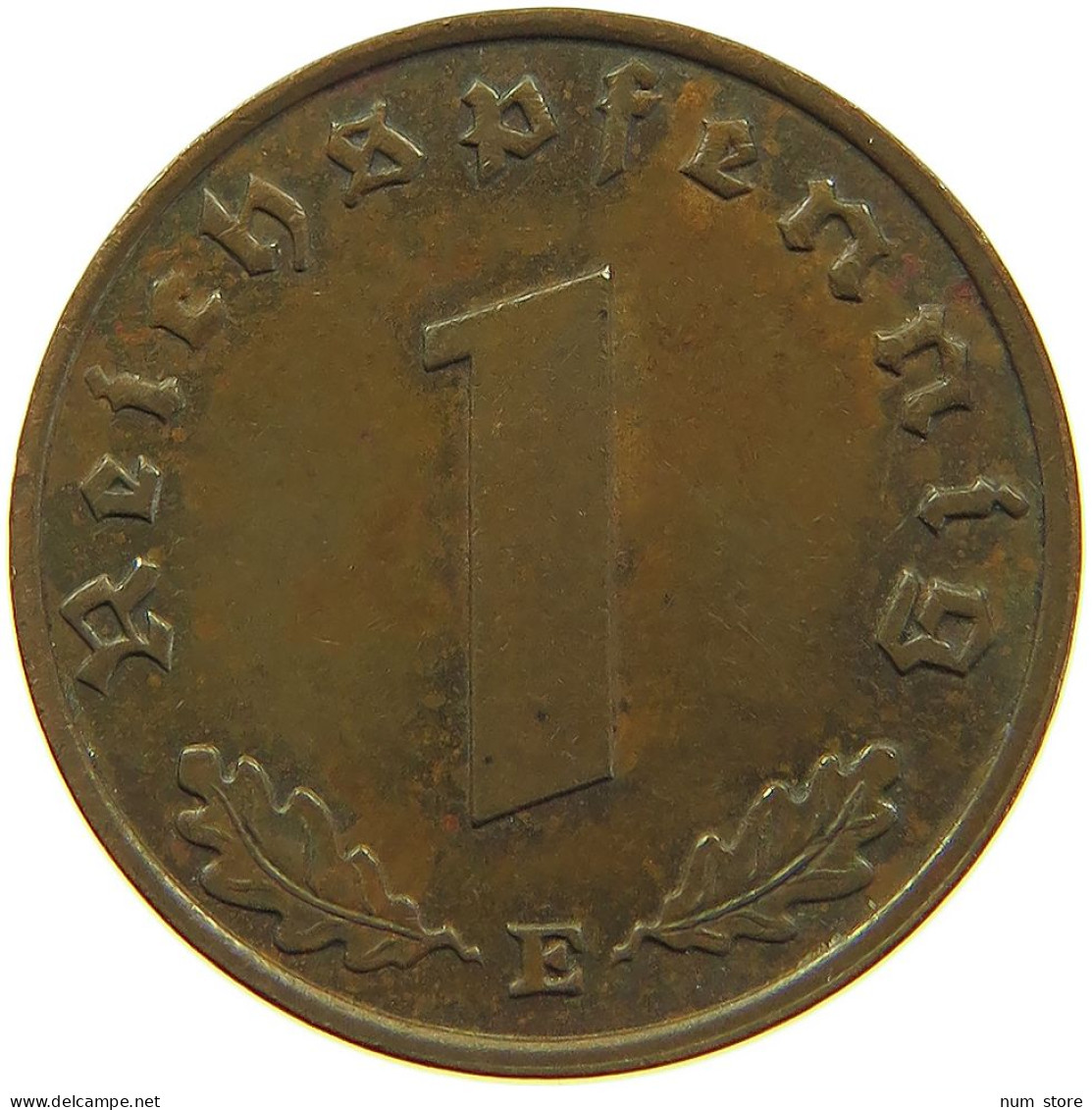 GERMANY 1 REICHSPFENNIG 1938 E #s083 0737 - 1 Reichspfennig