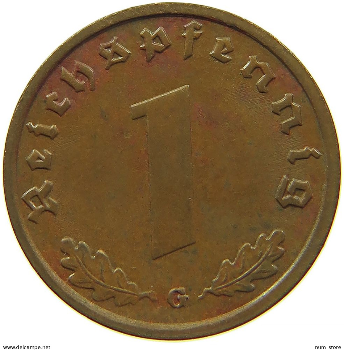GERMANY 1 REICHSPFENNIG 1938 G #s083 0741 - 1 Reichspfennig
