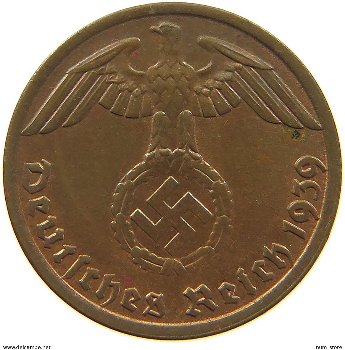 GERMANY 1 REICHSPFENNIG 1939 A #s083 0733 - 1 Reichspfennig