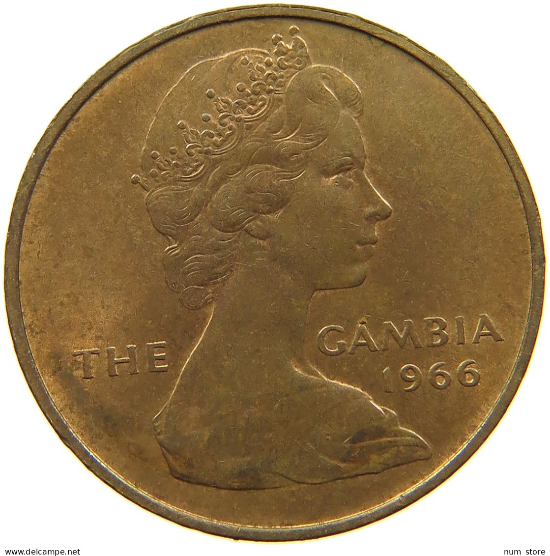 GAMBIA PENNY 1966 #s086 0011 - Gambie