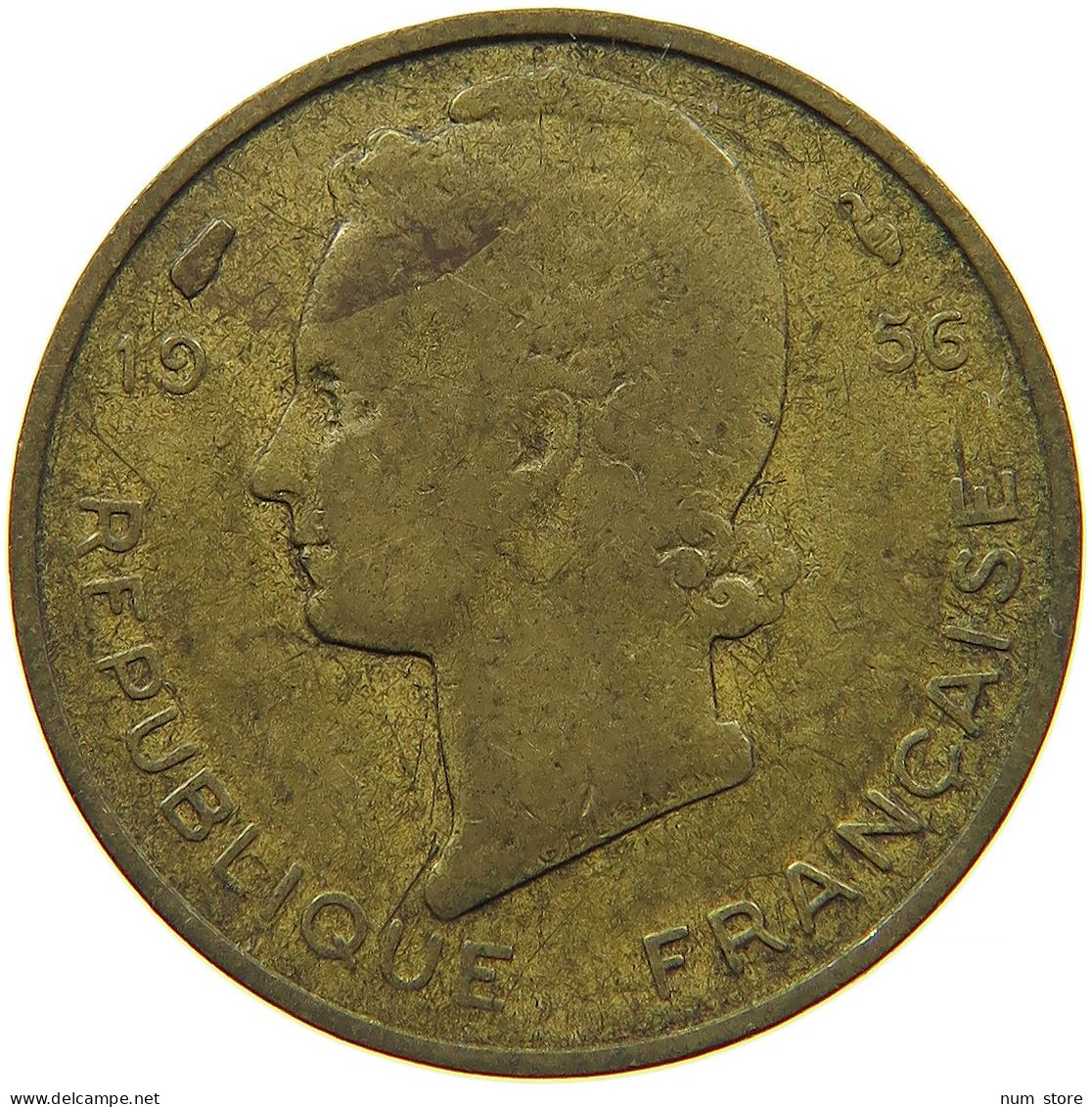 FRENCH WEST AFRICA 5 FRANCS 1956 #s088 0647 - Africa Occidentale Francese