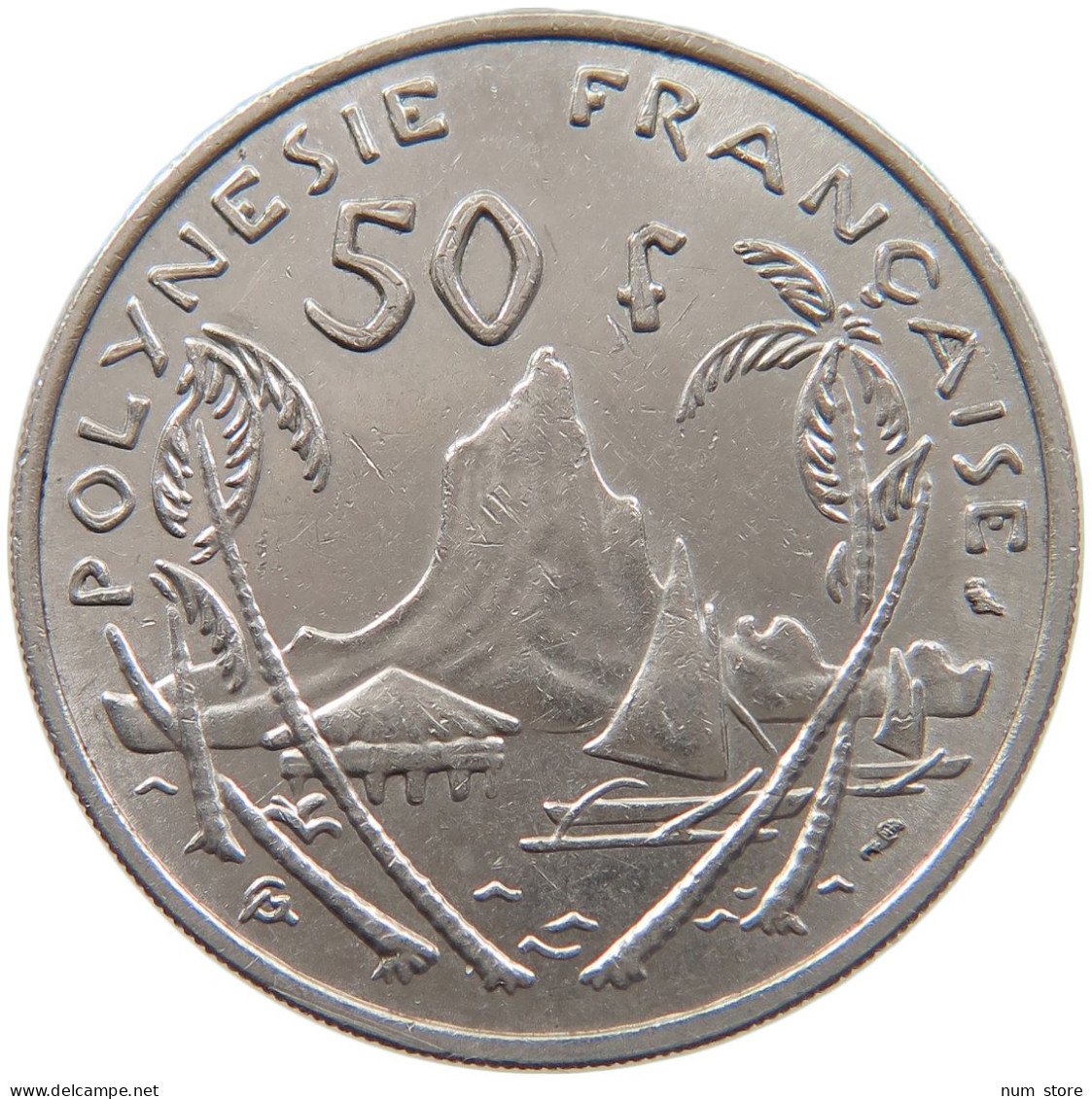 FRENCH POLYNESIA 50 FRANCS 1967 #s086 0281 - Französisch-Polynesien