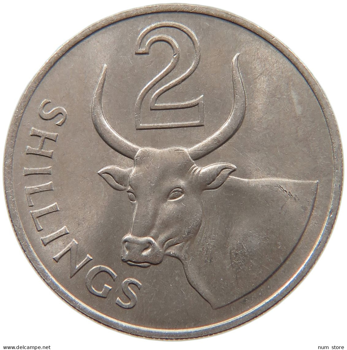 GAMBIA 2 SHILLINGS 1966 #s086 0421 - Gambia