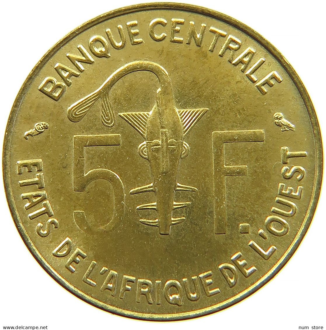 FRENCH WEST AFRICA 5 FRANCS 1967 #s088 0595 - Französisch-Westafrika