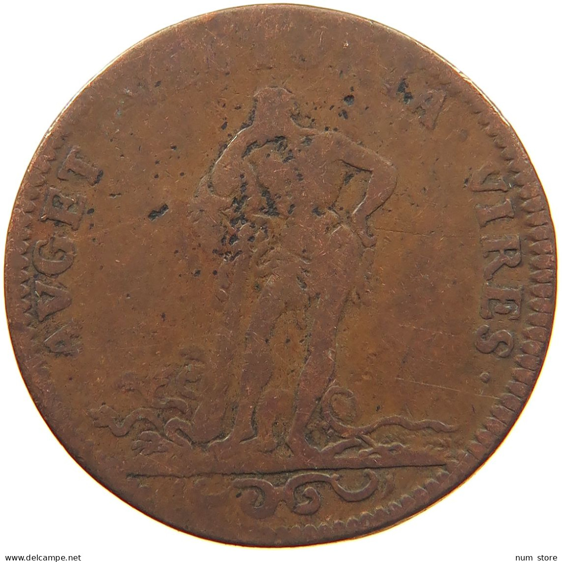 FRANCE JETON AVGET VICTORIA VIRES Louis XIV. (1643–1715) #s081 0481 - 1643-1715 Ludwig XIV.