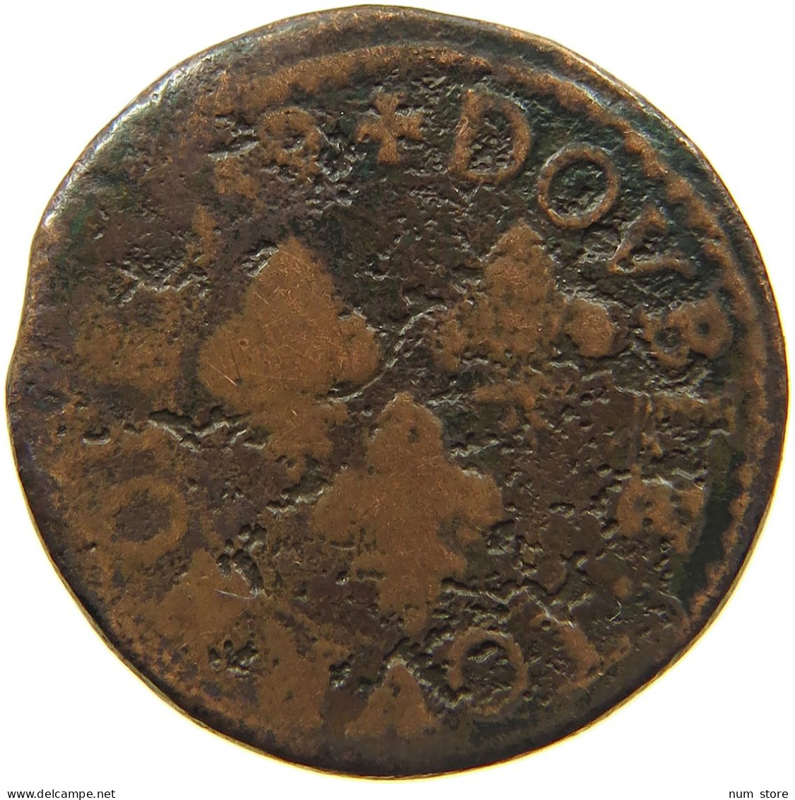 FRANCE DOUBLE TOURNOIS LOUIS XIII. #s084 0197 - 1610-1643 Louis XIII The Just