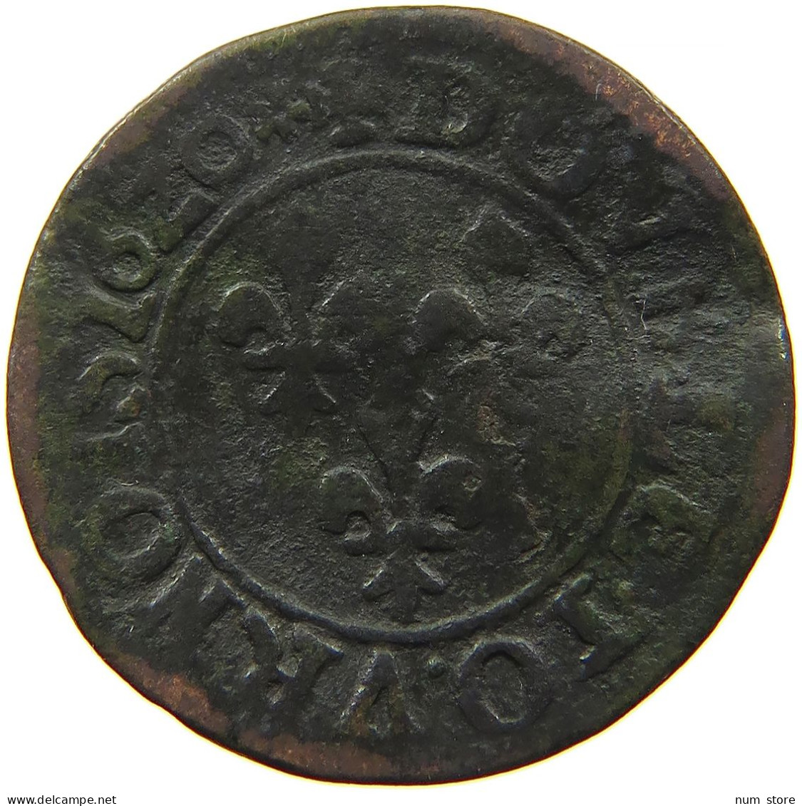 FRANCE DOUBLE TOURNOIS 1620 LOUIS XIII. #s084 0201 - 1610-1643 Louis XIII The Just