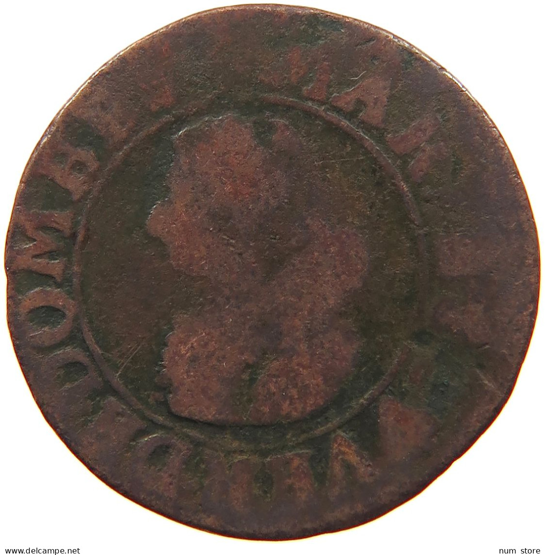 FRANCE DOMBES DOUBLE TOURNOIS 1622 Marie De Bourbon De Montpensier (1560-1582). #s081 0435 - Dombes