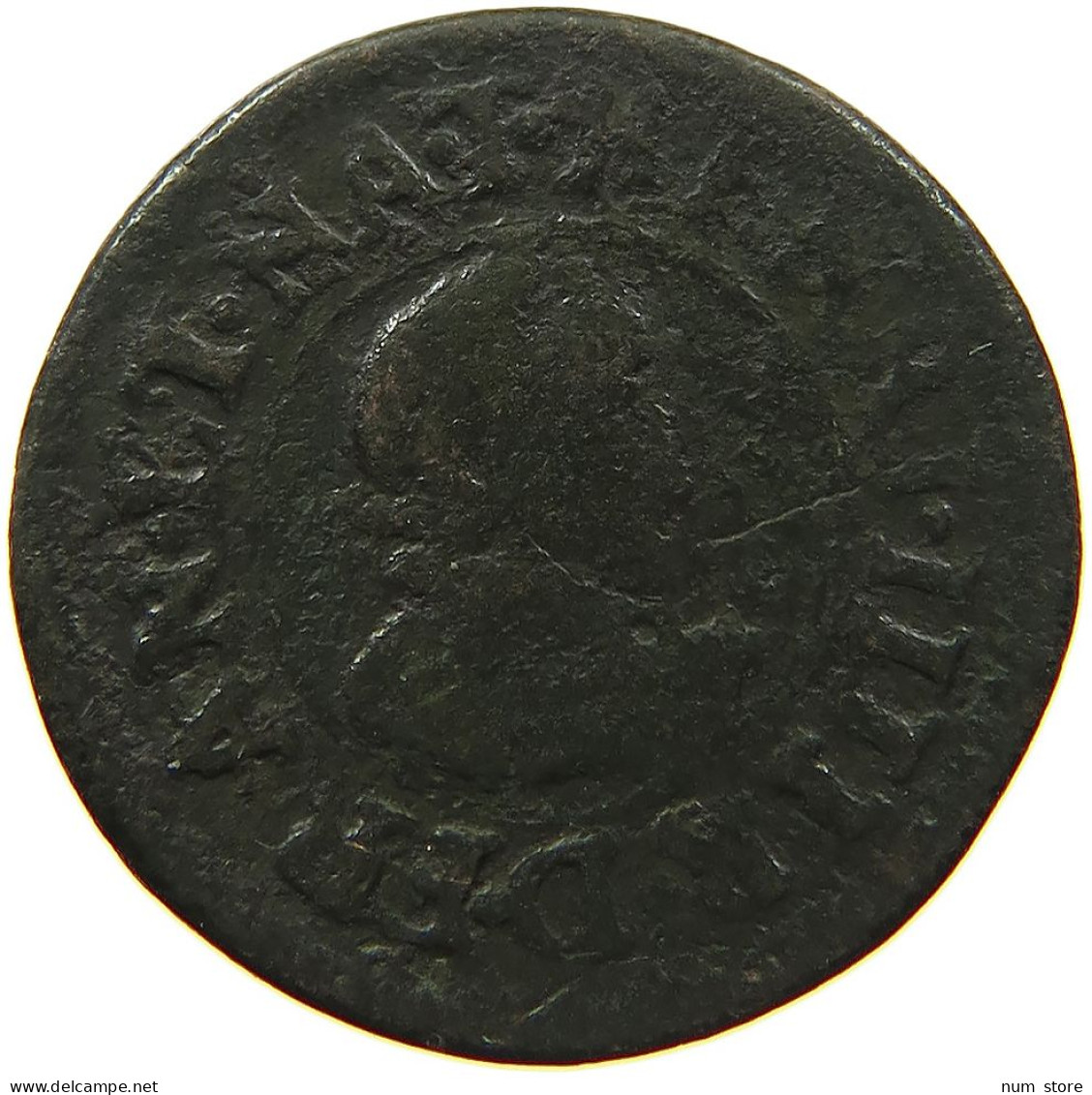 FRANCE DENIER TOURNOIS 1610 HENRI IV. NANTES #s084 0255 - 1589-1610 Heinrich IV.