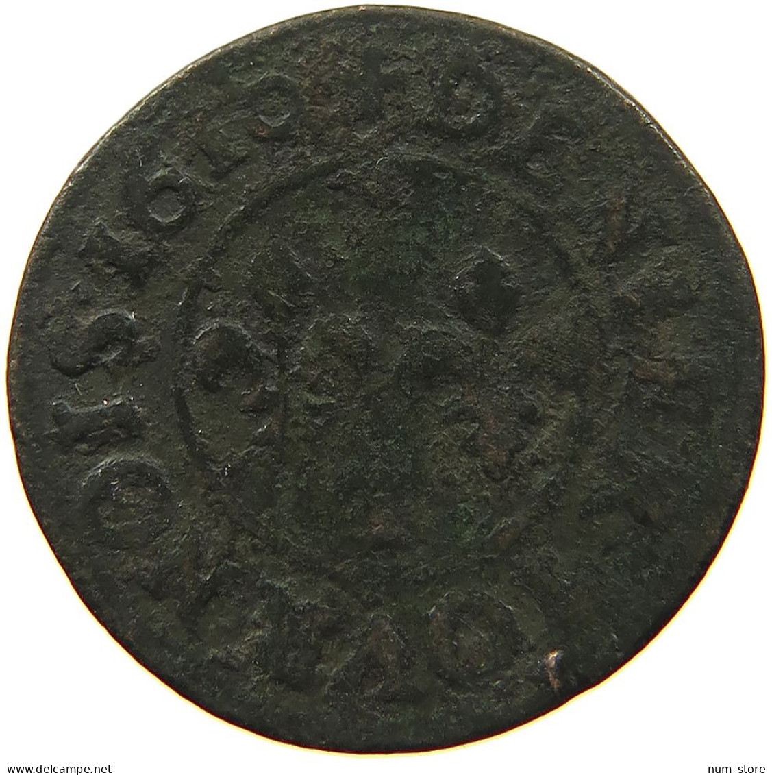 FRANCE DENIER TOURNOIS 1610 HENRI IV. NANTES #s084 0255 - 1589-1610 Henry IV The Great