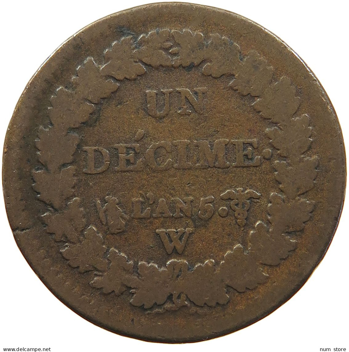 FRANCE DECIME AN 5 W LILLE #s081 0535 - 1792-1804 Eerste Franse Republiek