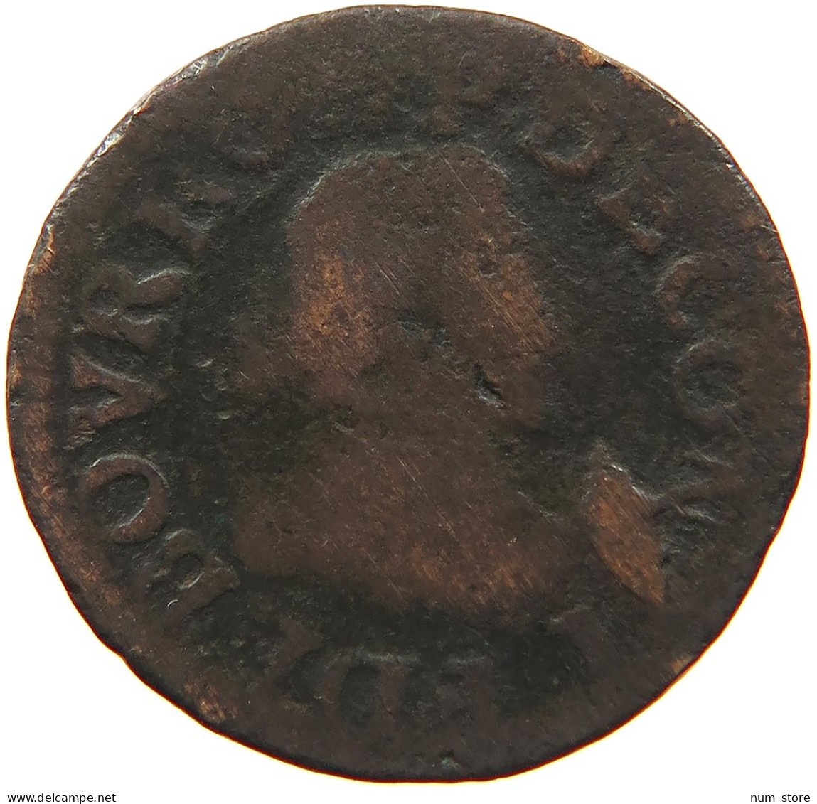 FRANCE CHATEU RENAUD DOUBLE TOURNOIS BOURBON Francois De Bourbon-Conti, 1605-1614 #s081 0429 - Andere & Zonder Classificatie