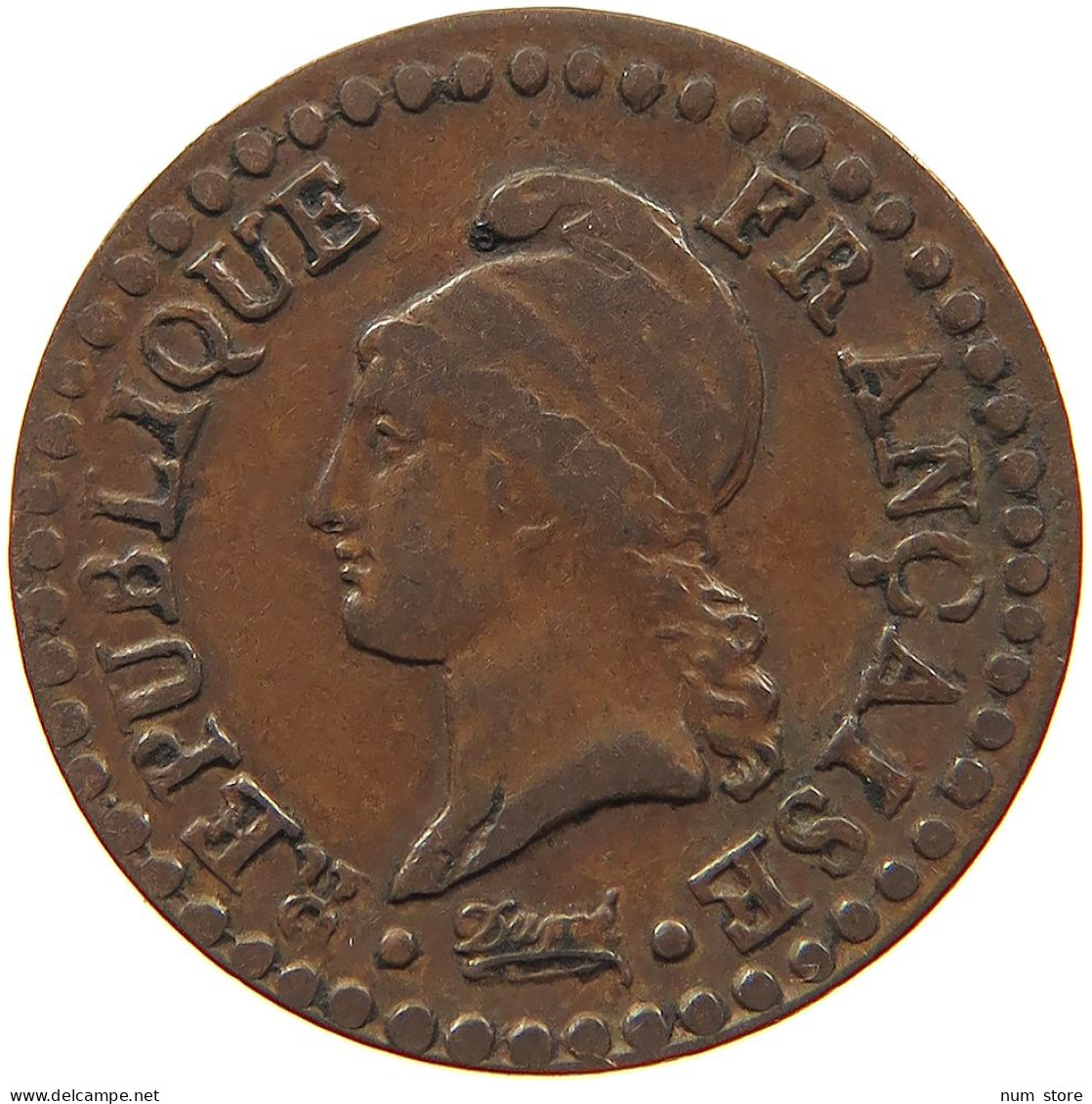 FRANCE CENTIME L'AN 8 A #s081 0415 - 1792-1804 Erste Französische Republik