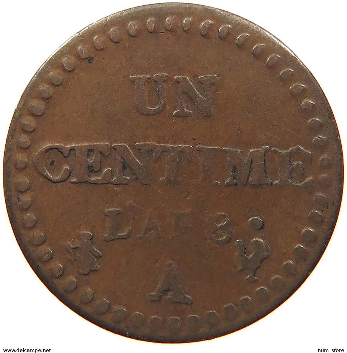 FRANCE CENTIME L'AN 8 A #s081 0415 - 1792-1804 Erste Französische Republik