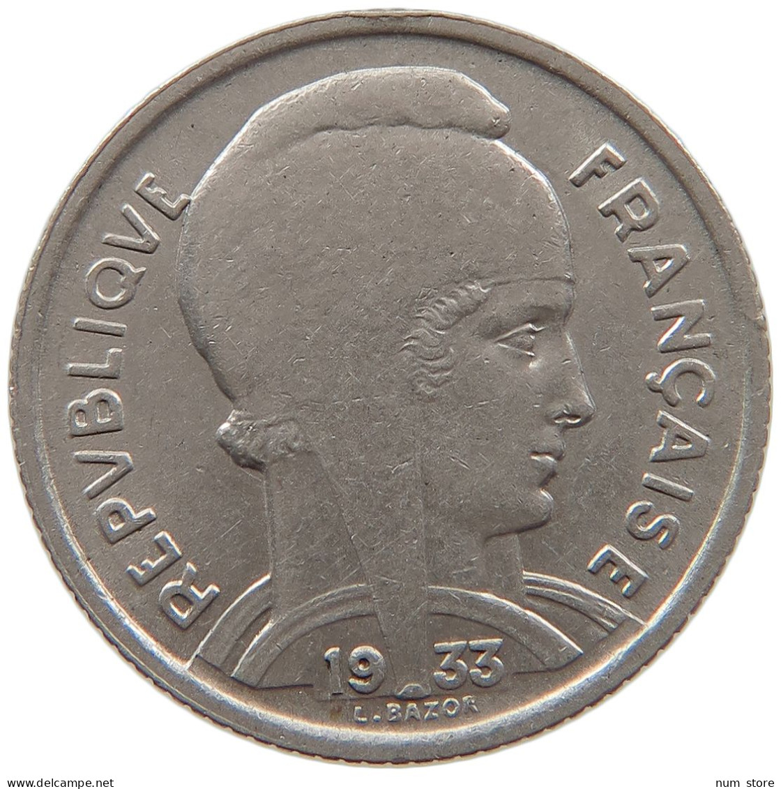 FRANCE 5 FRANCS 1933 #s087 0703 - 5 Francs