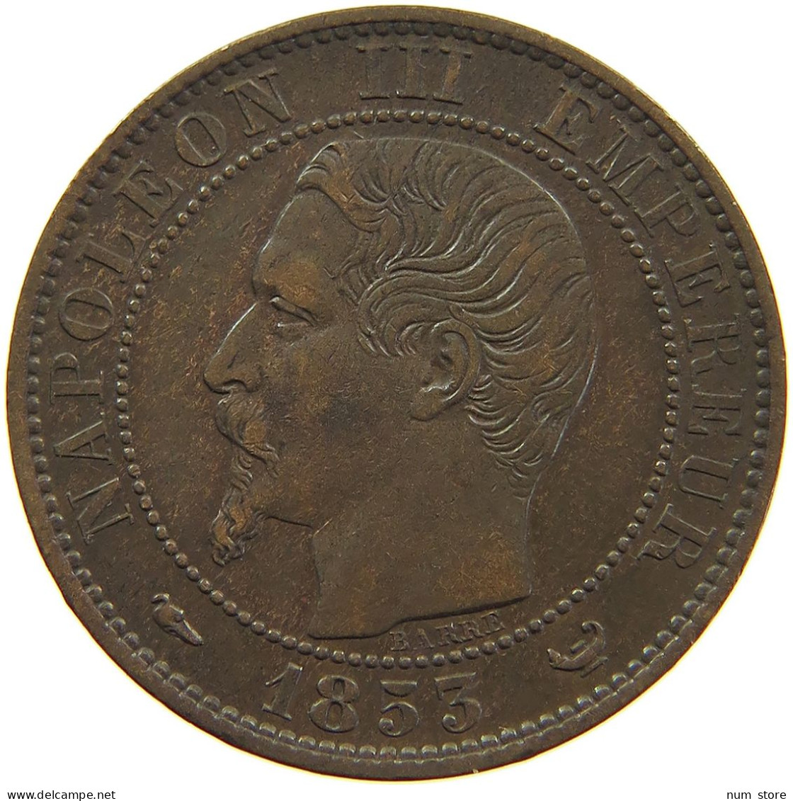 FRANCE 5 CENTIMES 1855 W #s083 0055 - 5 Centimes