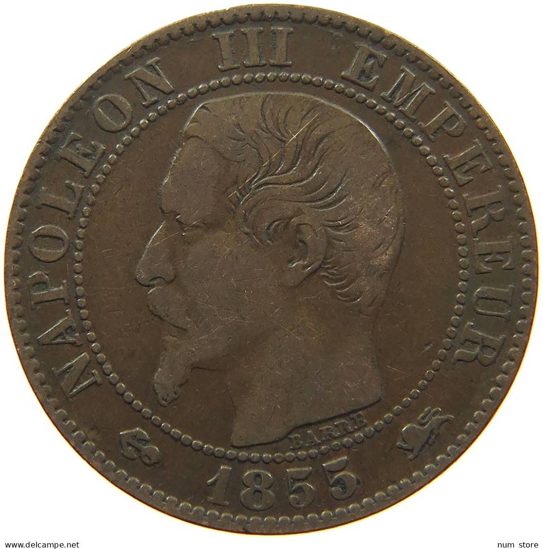 FRANCE 5 CENTIMES 1855 D #s081 0381 - 5 Centimes