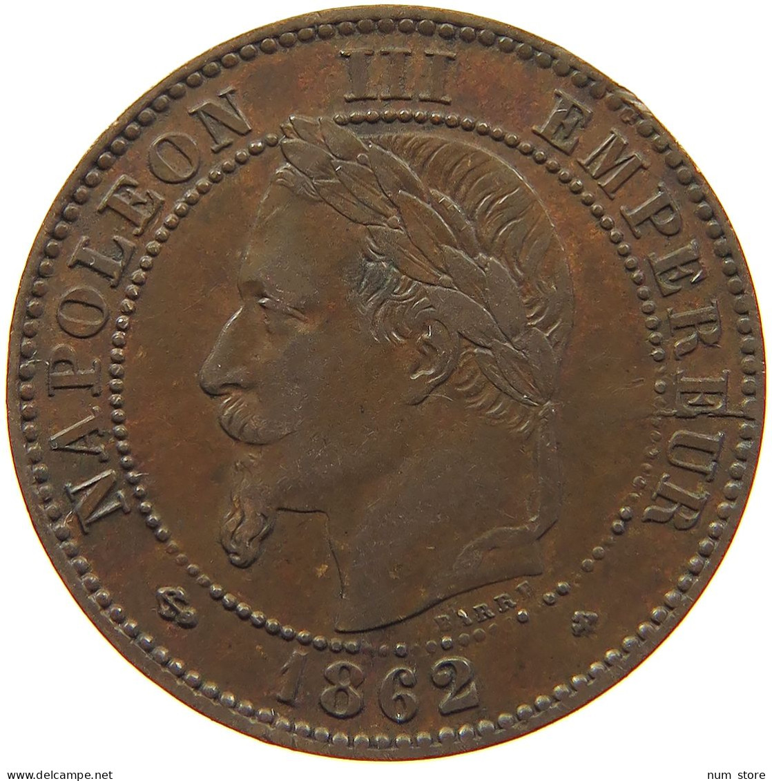 FRANCE 2 CENTIMES 1862 BB #s081 0323 - 2 Centimes