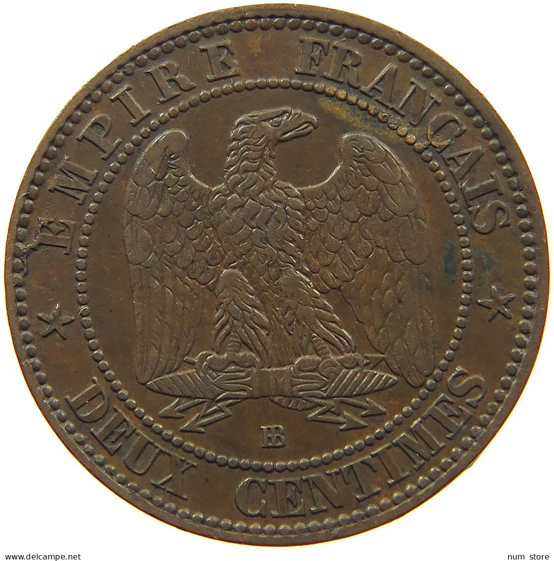 FRANCE 2 CENTIMES 1862 BB #s081 0323 - 2 Centimes