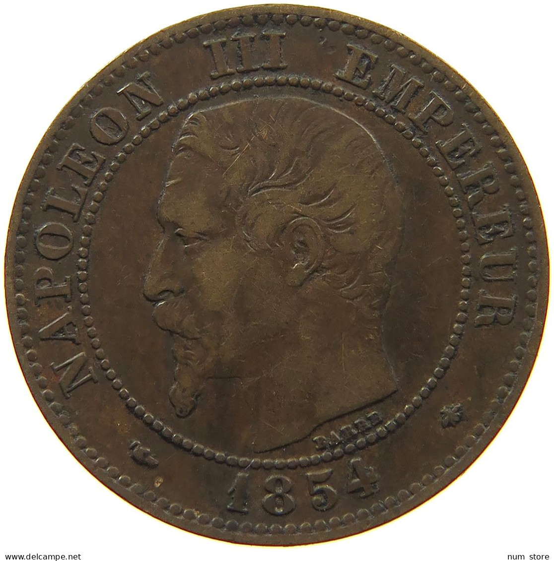 FRANCE 2 CENTIMES 1854 BB #s081 0341 - 2 Centimes